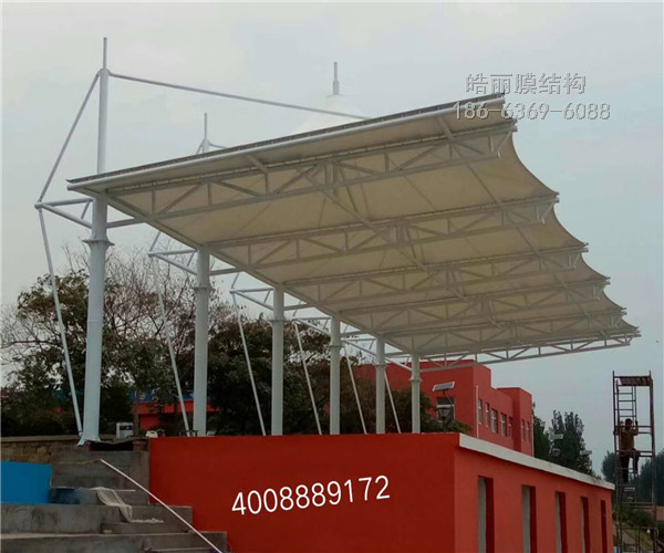 枣庄中学膜结构学校看台